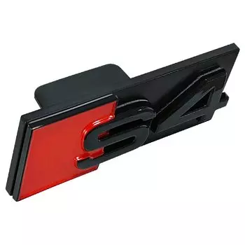 3D ABS хромированный черный логотип S3 S4 S5 S6 S7 S8 Эмблема гриля Наклейка Автомобильная передняя решетка Значок для Audi S3 S4 S5 S6 S7 S8 Accrssories