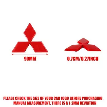 3D ABS передняя решетка автомобиля багажник рулевое колесо логотип наклейка для Mitsubishi Lancer Lancer EX Galant ASX Outlander Pajero Eclipse