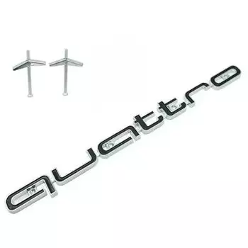 3D ABS Quattro эмблема автомобиля, значок передней решетки для Audi Quattro A3 A4 A5 A6 A6L A7 A8 Q3 Q5 S3 S4 S5 RS3 RS4 RS6, значок, аксессуары