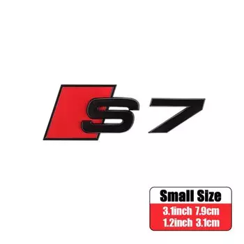 3D ABS S3 S4 S5 S6 S7 S8 Эмблема Автомобиля Задний багажник Значок Хвостовой логотип Наклейка Украшение Наклейка Для Audi Автомодификация Аксессуары