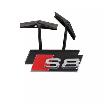 3D ABS S3 S4 S5 S6 S7 S8 логотип автомобиля передняя решетка эмблема S значок декоративные аксессуары для Audi модификация автостайлинга