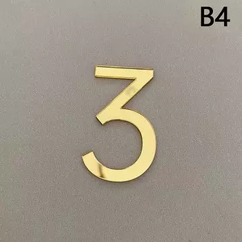 3D акриловый дверной номер 0-9