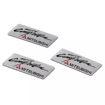3D алюминиевый Стайлинг автомобиля для эмблемы, наклейка на задний багажник для Mitsubishi Outlander ASX Colt Galant L200 Lancer Pajero Ralliart