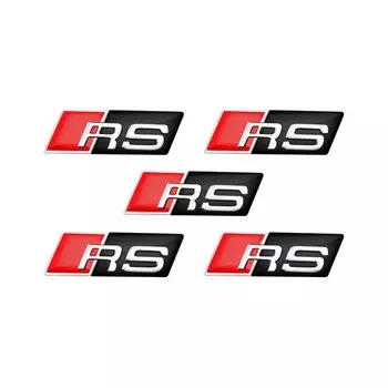 3D алюминиевый значок SLINE RS, наклейка на руль автомобиля, авто эмблема, декоративные аксессуары для Audi A3 A4 A5 A6 A7 A8 S3 S4 Q2 Q3