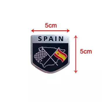 3D Алюминий сплав Испания национальный флаг кузовных наклеек автомобилей наклейка с мотоциклами наружные украшения аксессуары