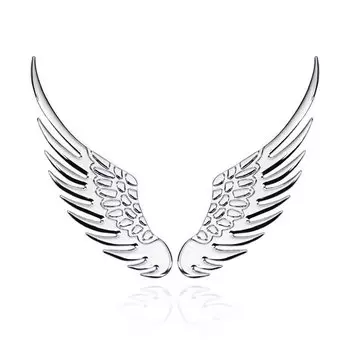 3D ангельские крылья, автомобильные наклейки, автомобильный Стайлинг, автомобильная наклейка, Модные металлические аксессуары, украшение, значок, эмблема, наклейка, цвет на выбор