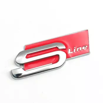3D Большая Металлическая черная Sline Логотип S Line эмблема автомобиля значок для Audi A1 A3 A4 A5 A6 Q2 Q5 Q7 Q3 S3 S4 S6 TT S Line наклейка акриловая
