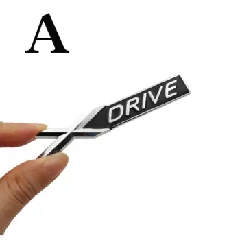 3D ЧЕРНЫЙ Металлический хром матовый Xdrive X Drive Sdrive S Drive Эмблема Значок Наклейка Наклейка Для 3 4 5 6 7 Серии X1 X3 X5 E70 X6 E71