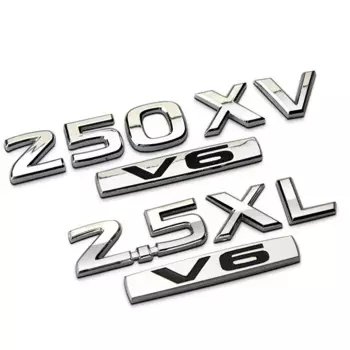 3D хромированный 250XV 2.5XL 350JM V6 автомобильный эмблемный модифицированный значок 230JK V6 автомобильные наклейки для тюнинга автомобиля Teana