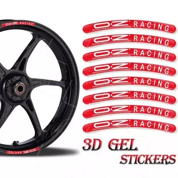 3D гелевая наклейка на ступицу колеса мотоцикла, светоотражающая лента в полоску обода для REPSOL Benelli GSXR Ducati Marchesini OZ