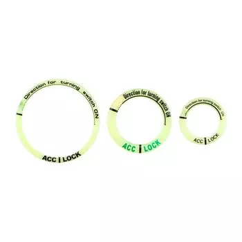 3D гелевое светящееся кольцо для ключей, наклейка, светящаяся крышка переключателя зажигания для Chevrolet Cruze Aveo Captiva Niva Spark Orlando Epica Sail Sonic
