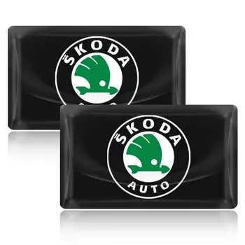 3D Эпоксидная Смола, Наклейки С Эмблемой Автомобиля, Украшения Для Skoda Octavia MK2 MK1 Fabia Karoq Superb Rapid Kamiq Scala