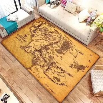 3D ковер карта мира YUQIDEHOME