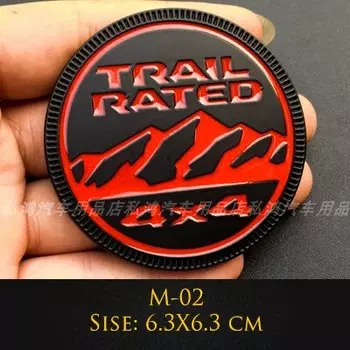 3D металлическая эмблема 4X4 значок с рейтингом следа, наклейки с логотипом высокой страны для Jeep Wrangler Patriot, Стайлинг автомобиля, автомобильные наклейки, аксессуары