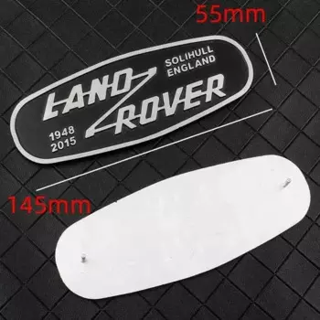 3D металлическая эмблема на переднюю решетку автомобиля для Land Rover SOLIHULL ENGLAND Defender 2015, авто значок, украшение, наклейка на багажник, аксессуары
