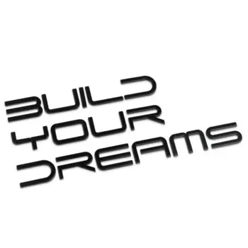 3D металлическая эмблема с надписью «Build Your Dreams», эмблема с логотипом, наклейка на задний багажник автомобиля, наклейка для BYD E2 Seal Seagull Atto3 Dolphin