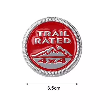 3D металлическая эмблема с рейтингом Trail, значок логотипа, автомобильные наклейки для Jeep Renegade Wrangler jK Grand Cherokee, автомобильный Стайлинг, автоаксессуары