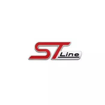 3D металлическая передняя решетка ST Line, эмблема автомобиля, хромированная наклейка для FORD ST Focus x 2 3 Kuga FIESTA MONDEO, автостайлинг автомобиля