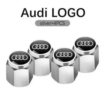 3D металлические колпачки для клапанов шин автомобиля, крышка стержня воздуха для Audi S Line A1 A3 A4 A5 A6 A7 S3 S4 S5 S6 S7 Q3 Q4 Q5 Q7 Q8 аксессуары