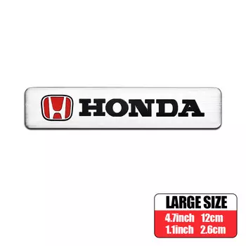 3D металлический алюминиевый сплав, эмблема, наклейка, наклейка, автоаксессуар для Honda Civic 10th 11th Gen Hrv Jazz City Fit Accord 7 Crv