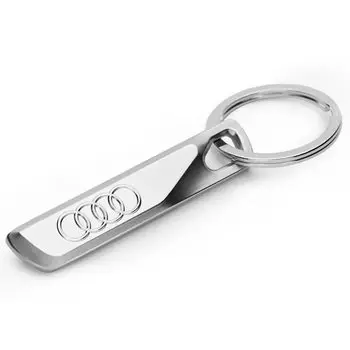 3D металлический брелок для ключей Автомобильный брелок для ключей для Audi SLINE A1 A2 A3 A4 A5 A6 A7 Q2 Q3 Q4 Q5 Q7 S3 S4 S5 S6 S7 TT RS Аксессуары