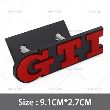 3D металлический гриль GTI, эмблема, значок на задний багажник, наклейка на автомобиль для Volkswagen VW Golf 5 6 7 8 MK2 MK3 MK4 Mk5 MK6 MK7, аксессуары