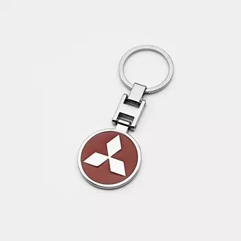 3D металлический кожаный тканый автомобильный Стайлинг, брелок с эмблемой, брелок для ключей, кольца для Mitsubishi ASX Lancer 9 Pajero Outlander 3 EX, аксессуары