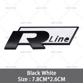 3D металлический логотип R Line Rline, эмблема автомобиля, наклейка на багажник, наклейки для Volkswagen Polo Passat Sagitar Magotan Jetta Beetle Tiguan