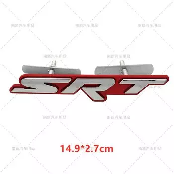3D металлический значок гриля SRT, эмблема, автомобильные наклейки для Dodge Charger Ram Viper Magnum Caliber Journey, Стайлинг автомобиля, автоаксессуары