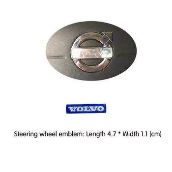3D металлический значок на руль автомобиля, эмблема, наклейка на руль, наклейка, Стайлинг автомобиля для Volvo XC90 S60 V40 XC60 S80 S40 V70 V50 S90