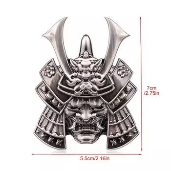 3D наклейка на автомобиль -воин, металлическое боковое крыло автомобиля, задний багажник, череп, эмблема, значок, наклейка для любого автомобиля, грузовика, автомобиля, мотоцикла, автофургона