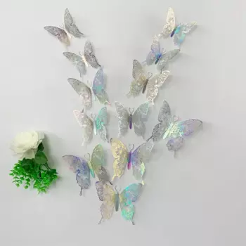 3D наклейки бабочки BRUP 12 шт