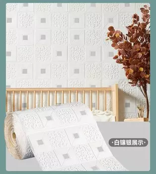 3D наклейки для стен DZQ, кирпич, ПВХ