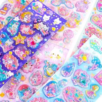 3D наклейки Kawaii кролик 10 шт