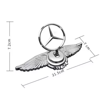 3D наклейки на автомобиль, хромированный значок на капоте автомобиля, эмблема переднего капота, логотип для Mercedes Benz C200 E300 E260 S450 S350, автоаксессуары