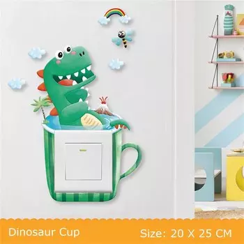 3D наклейки на переключатель для детской комнаты