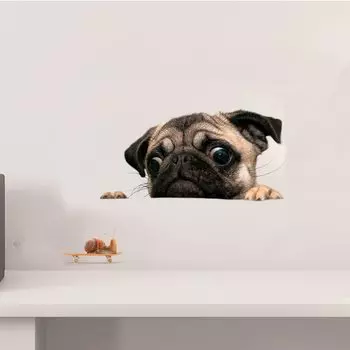 3D наклейки на стену HonC собака, улитка