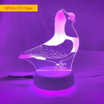 3D ночник голубь Sololandor