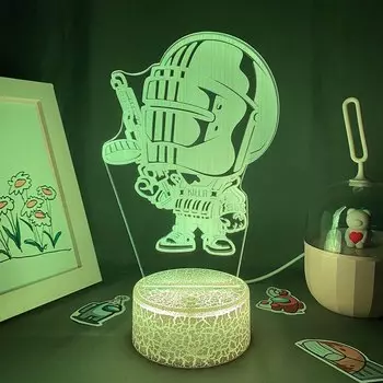 3D ночник Killa Lava Mangamall 7 цветов