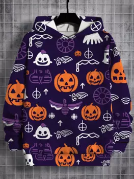 3D одежда с черепом, уличная одежда для девочек, Мультяшные толстовки с капюшоном, модные худи на Хэллоуин, Мужская толстовка y2k, мужская одежда