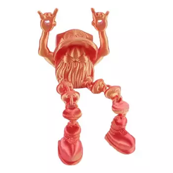 3D печатные игрушки, гибкий гном, сенсорная игрушка, подвижная шарнирная модель, украшения, украшение для рабочего стола, коллекция фигурок для детей