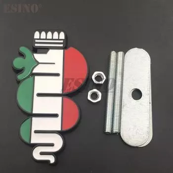 3D передняя решетка автомобиля, значок из цинкового сплава, эмблема, аксессуары, наклейка для Alfa Romeo 159 147 156 166 Mito GT Spider Giulietta Stelvio