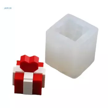 3D подарочная коробка в форме свечи, формы для изготовления мыла, шоколадная помадка, силиконовая форма