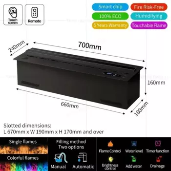Электрический камин 3D Atomized Fireplace