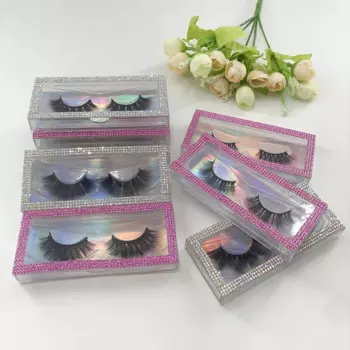 3D ресницы натуральные накладные ресницы безжалостные норковые ресницы с алмазными ресницами чехол