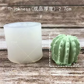 3D силиконовая форма для суккулентного дерева кактуса для желе, шоколадного мороженого, выпечки торта, гипсового воска, бетона-сделай сам, художественная форма из смолы