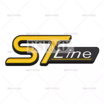 3D ST Line Автомобильная задняя дверь, аксессуары для задней двери автомобиля, клейкий значок для Ford Focus Fiesta Edge