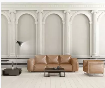 3d трехмерное пространство римская колонна роза фон для телевизора современные обои для гостиной