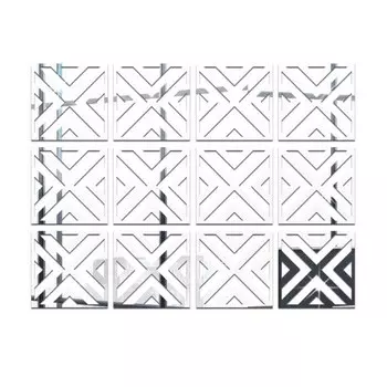 3D зеркальные наклейки для стен NieNie