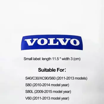 3D значок на решетку автомобиля, наклейка на переднюю решетку, синяя, черная буква, эмблема, наклейки, украшение для Volvo XC60 XC90 S60 S80 V60 C70 S40 C30
